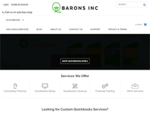 Tablet Screenshot of baronsinc.net